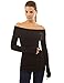PattyBoutik Women's Off Shoulder Long Sleeve Tunic Sweater