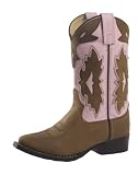 Double-H Boots Dk Brown Kds Sniptoe - 11.5D