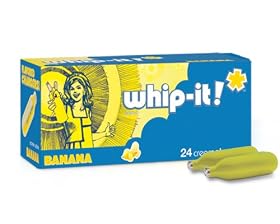 Whip-It Brand: NEW!! Banana Flavored Whipped Cream Charger, 24-Pack