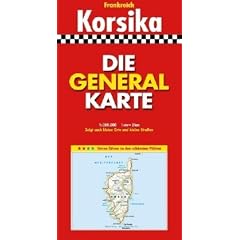 Die Generalkarte Korsika 1:200 000