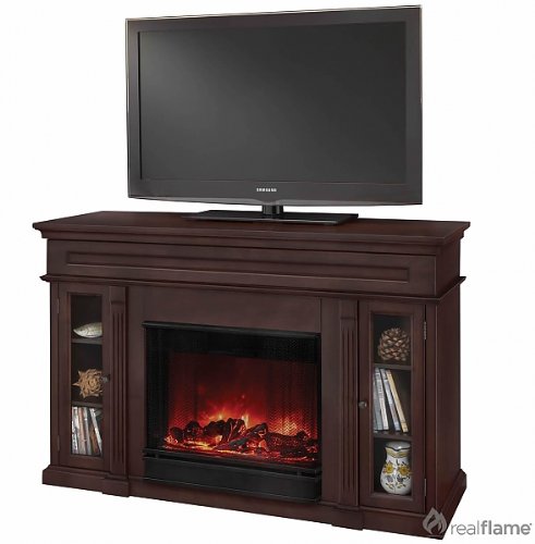 Real Flame Lannon Entertainment Center and Electric Firepace 3300E-DW