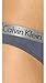 Calvin Klein Women's 3 Pack Logo Cotton Bikini Panty, Black/White/Stone Lead, Medium