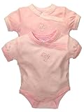 2 Pack of Short Sleeve Bodysuits by Baby's Own - Pink - 3 Mths
