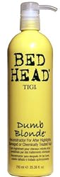 Bed Head TIGI Dumb Blonde Reconstructor for After Highlights, Damaged or Chemically Treated Hair 25.36 oz (750 ml)