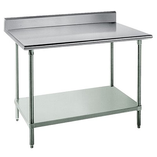 14 Gauge Advance Tabco FLG-309 30" x 108" Stainless Steel Commercial Work Table with Undershelf and