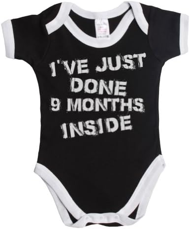 I`ve just done 9 months inside funny baby boy/girl babygrow vest [Apparel] ~