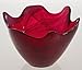 Fuchsia Small Recycled Glass Scallop Bowl