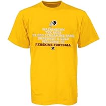 Washington Redskins Yellow Inside Line T-shirt