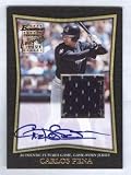 Carlos Pena 2002 Topps Bowman Certified Autograph Issue #FGAJ-CP w/ Futures Game Piece of Game Used Jersey Tampa Bay Rays