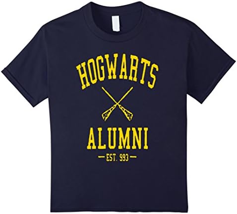 Kids Harry Wizard School Potter Alumni T Shirt 10 Navy