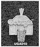 Logo Art Georgia Bulldogs Sterling Silver Backboard Pendant