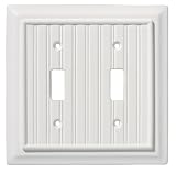 Buy Liberty Hardware 126359 Beadboard Double Switch Wall Plate White