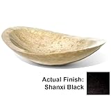 IMAGE OF D'Vontz SB-OV6038 Oval Stone Vessel Sink - Shanxi Black