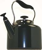 Chantal 1.8 Quart Enamel on Steel Eva Teakettle, Onyx