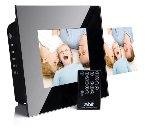 Abit Digitaler Bilderrahmen P80-A1 mit integriertem Drucker (20,3 cm (8 Zoll) Display, 128 MB interner Speicher)