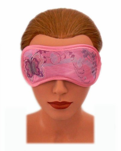 SCHLAFMASKE SCHLAFBRILLE SCHLAF BRILLE AUGENMASKE AUGEN MASKE BUTTERFLY SCHMETTERLING MIT KÜHLMASKE KÜHLKISSEN