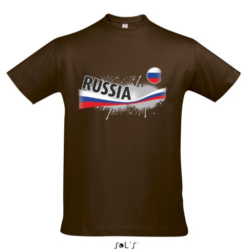 Fanshirt Herren RUSSIA, Russland Ländershirt EM / WM Trikot S-XXL , Earth , M