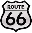 Large Route 66 Embroidered Patch Iron-On Highway Road Sign Biker Emblem