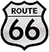 Large Route 66 Embroidered Patch Iron-On Highway Road Sign Biker Emblem