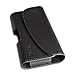 Debin PU Leather Belt Clip Case for Samsung Galaxy S6 and Galaxy S6 Edge with Belt Loops and Magnetic Flip Closure - Black