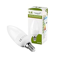 LE® 5,5W E14 C37 LED Lampen, Ersatz für ...