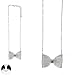 SG PARIS NECKLACE 55CM+EXT RHODIUM ARGENTE NECKLACE NECKLACE METAL WINTER TEENAGER BABY DOLL FASHION JEWELRY / HAIR ACCESSORIES BOWS