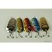 Lot of 5 New 3" Ridged Casting Spoon Fishing Lures - .88 Oz