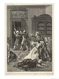 The Father of One of His Patients by No Means Convinced of the Efficacy of His Treatment Giclee Poster Print by Castelli, 18x24