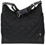 OiOi Baby Quilted Hobo Diaper Bag, Black
