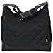 OiOi Baby Quilted Hobo Diaper Bag, Black