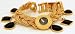AK Anne Klein Gold Tone Charm Bracelet Watch #10/8482chrm