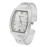 Geneva Platinum Ladies Rhinestone Accented by Geneva