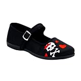 Womens Gothic Shoes Mary Jane Shoes Skull Crossbones Hearts Emo Punk
