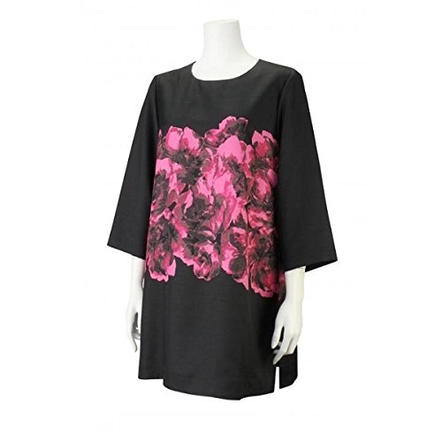 ピサーノ（PISANO） 全2色【L・LL】シャンタンフラワープリントのチュニック