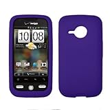 Premium Purple Silicone Gel Skin Cover Case for HTC Droid Eris [Accessory E ....