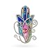 Blue Hamsa Pin from the Artazia Collection #611BL JP MP OP