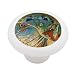 8th Sokol Festival by Mucha Decorative High Gloss Ceramic Drawer Knob