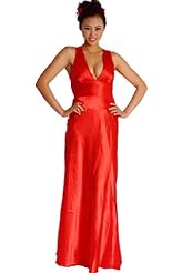 Sexy V-neck Polyester Plunging Neck Evening Dress/Party Dress  with a Brush/Sweep Train 