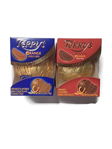 Variety Pack of 2: Terry's Milk Chocolate & Dark Chocolate Orange Ball, 6.17-ounce Boxes (1 of Each)