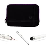 Microsuede Professional Executive Deluxe Business Office Sleeve Cover with Zipper For ASUS Transformer Pad Infinity Tablet & Transformer Pad 300 Series & Eee Pad Transformer Prime + Includes a Professor Pen 3 in 1 Red Laser Pointer / LED White Light / Stylus / White Pen