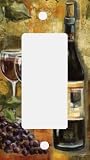 Red Wine and Grapes GFI Rocker Light Switch Cover