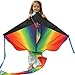 Kengel Polyester Kite with 120 Feet of Line and String Winder, Orange