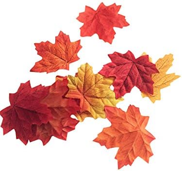 DAOHENG 120 pcs Artificial Fall Maple Leaves