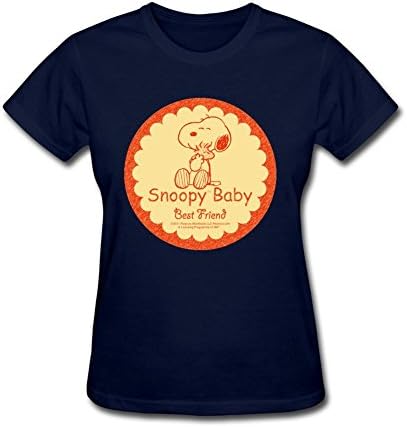 Monxin Women Best Friend Snoopy Baby Short Sleeve T ShirtRoyal Blue XXL