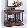 Entry Way Accent Bombe Chest Cherry Finish