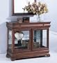 Entry Way Accent Bombe Chest Cherry Finish