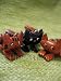 Tabby Cat Key chains * SITTING * VANCA Craft Petit Mini Mascot Leather Japanese