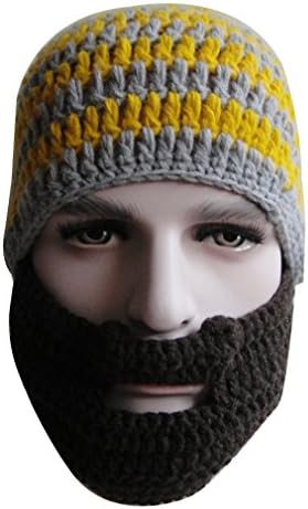 Sportown Knit Winter Crochet Beard Beanie Mustache Mask Face Warmer Ski Hat