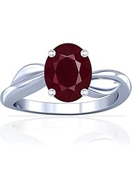 Platinum Oval Cut Ruby Solitaire Ring (GIA Certificate)