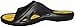 Greg Michaels Mens Flip Flops Slide Slippers - Sport Comfortable for Home Beach Walking Light Weight (11, Black/Yellow)